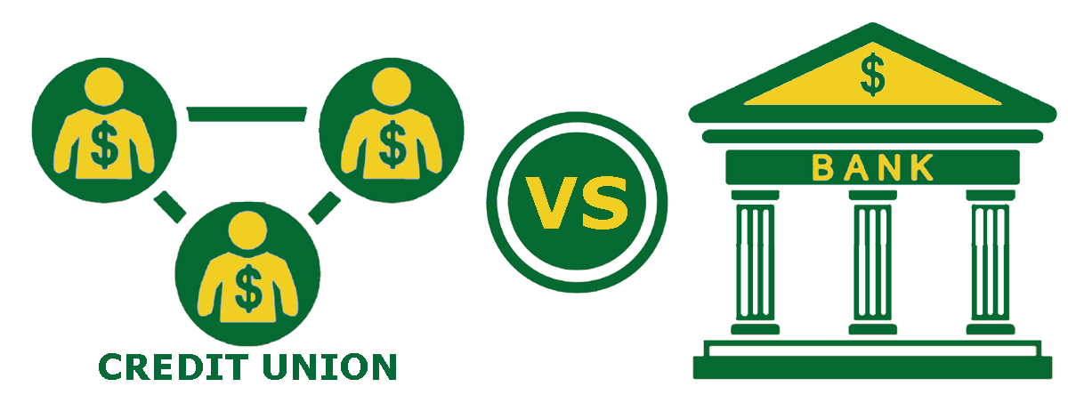 Credit Union vs Bank Icon copy