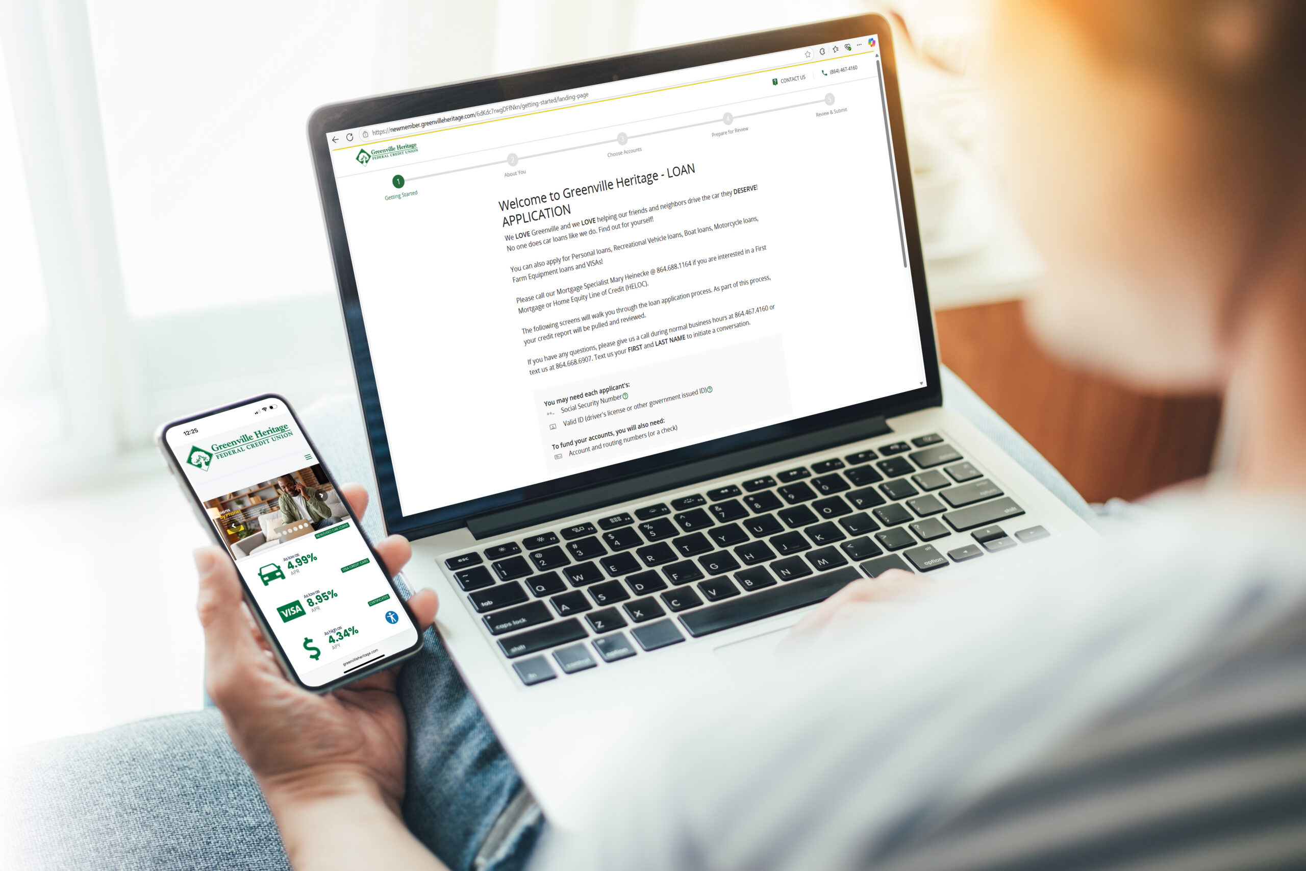mockup image blank screen computer,cell phone with space for advertising text,hand using laptop texting mobile contact business searching information in workplace desk in office.design creative work