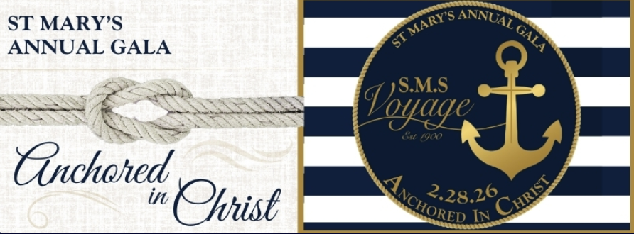 St. Mary's Catholic School Gala - Website Image - With Knot and Anchor for Event Theme