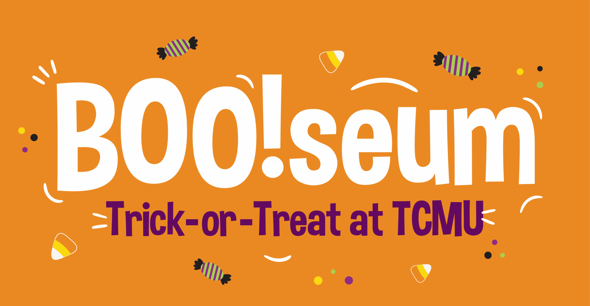 Boo!seum Trick-or-Treat text for The Children's Museum of the Upstate